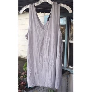 Banana Republic shimmery silver sleeveless top